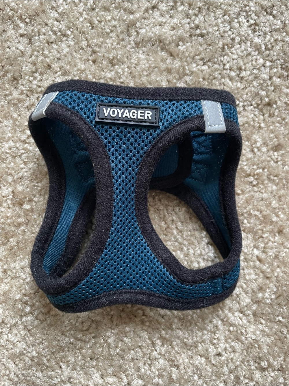 Voyager Soft Mesh Cat Harness - Blue/Black/Reflective